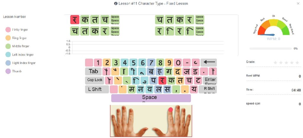 Hindi Mangal Inscript Tutor Hindi Typing Tutor for Mangal Inscript